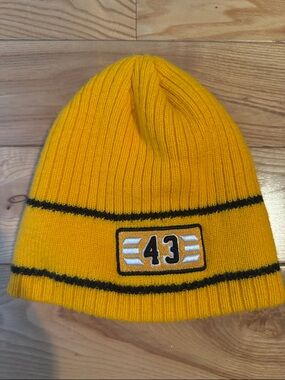 Pittsburgh Steelers Beanie – Vintage #43 Yellow/Black Knit Hat